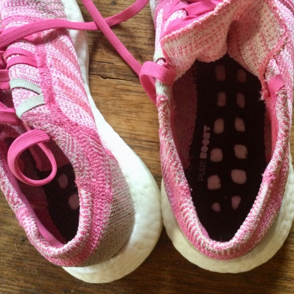 ADIDAS PUREBOOST GO PUREBOOST PINK WHITE - Picture 4 of 8